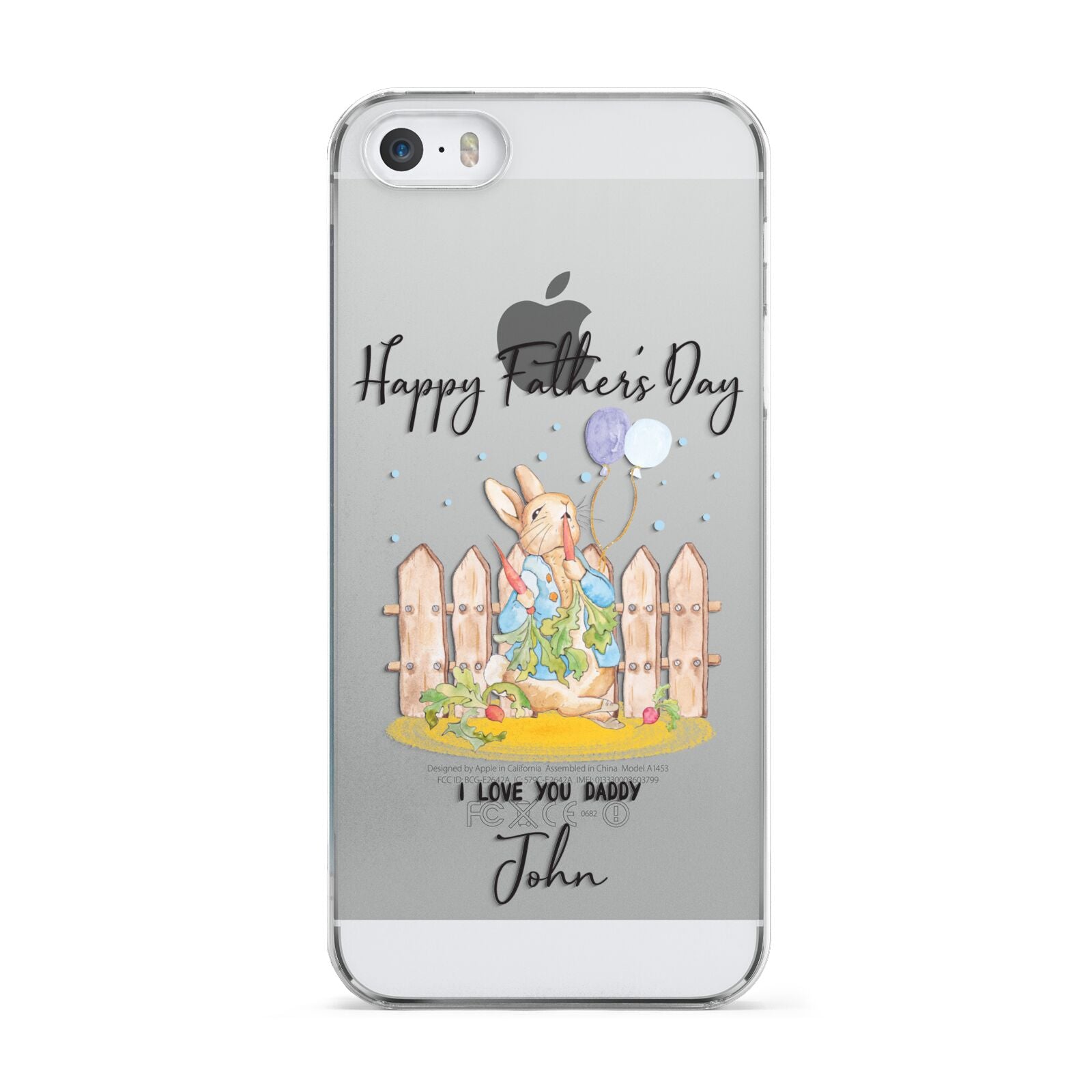 Custom Father s Day Rabbit Apple iPhone 5 Case