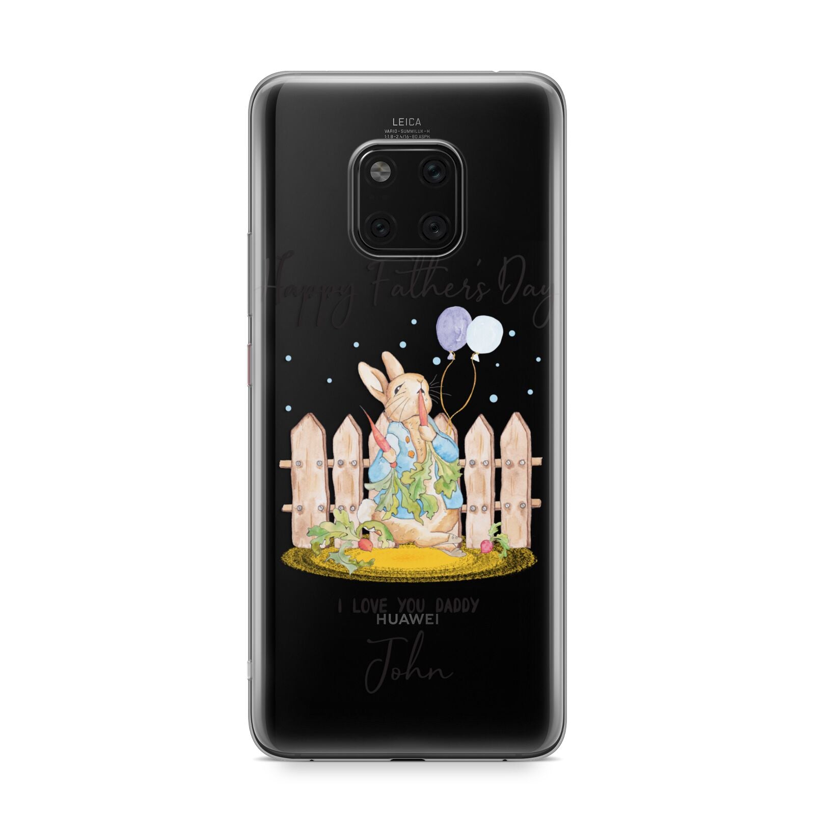 Custom Father s Day Rabbit Huawei Mate 20 Pro Phone Case