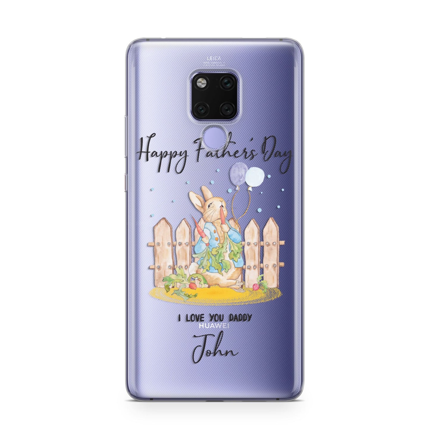 Custom Father s Day Rabbit Huawei Mate 20X Phone Case