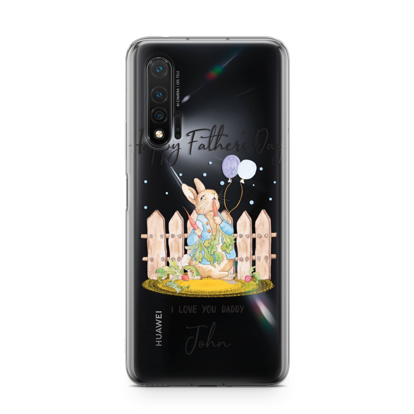 Custom Father s Day Rabbit Huawei Nova 6 Phone Case