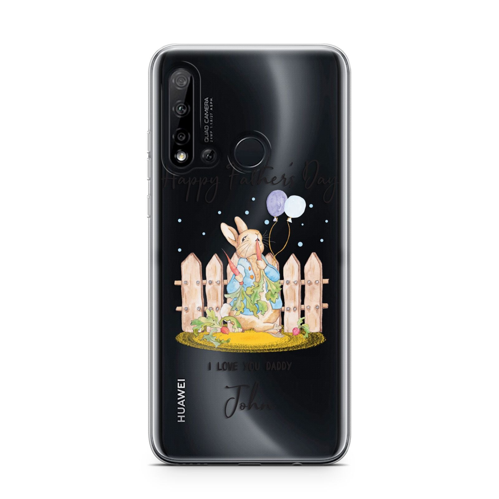 Custom Father s Day Rabbit Huawei P20 Lite 5G Phone Case