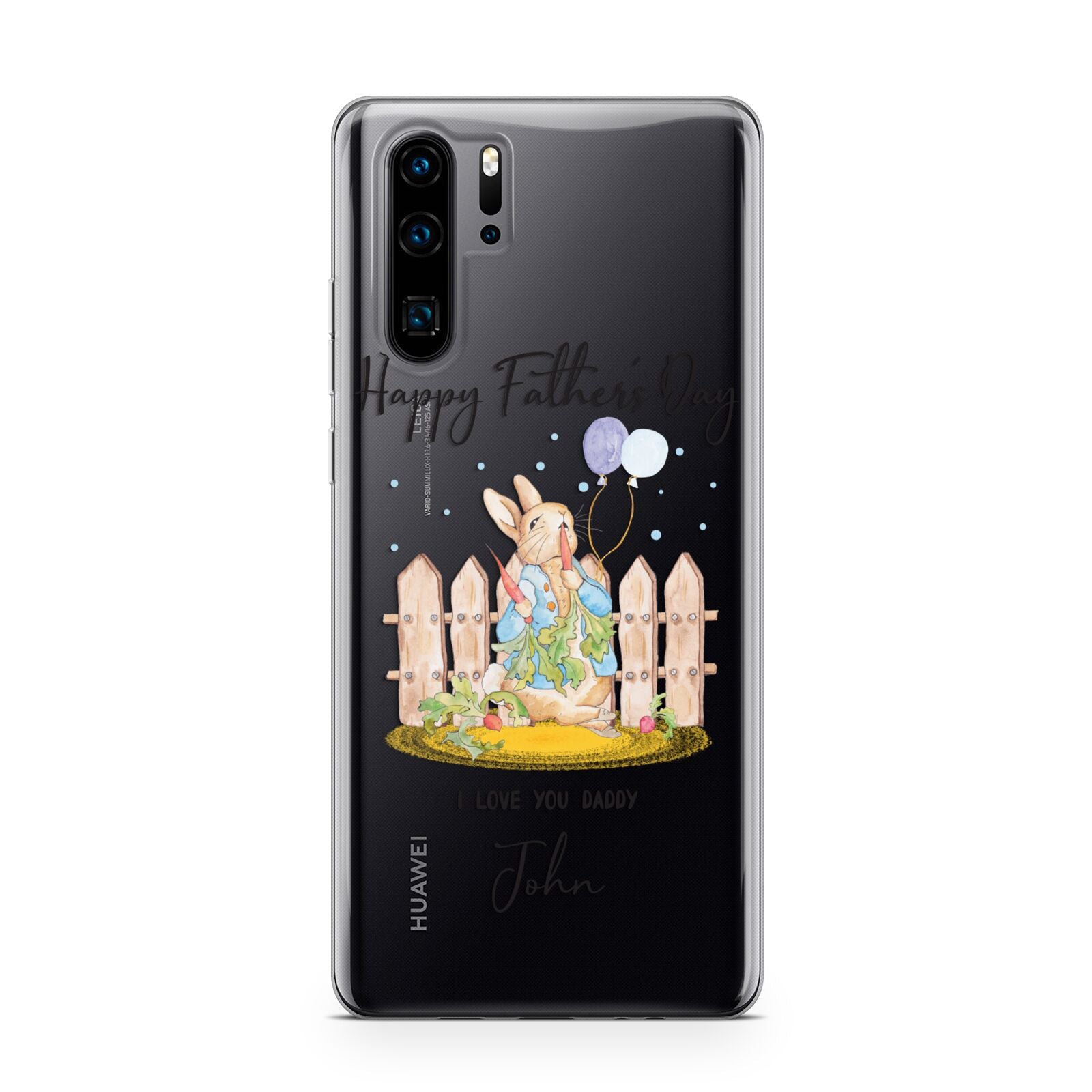 Custom Father s Day Rabbit Huawei P30 Pro Phone Case
