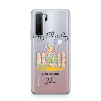Custom Father s Day Rabbit Huawei P40 Lite 5G Phone Case