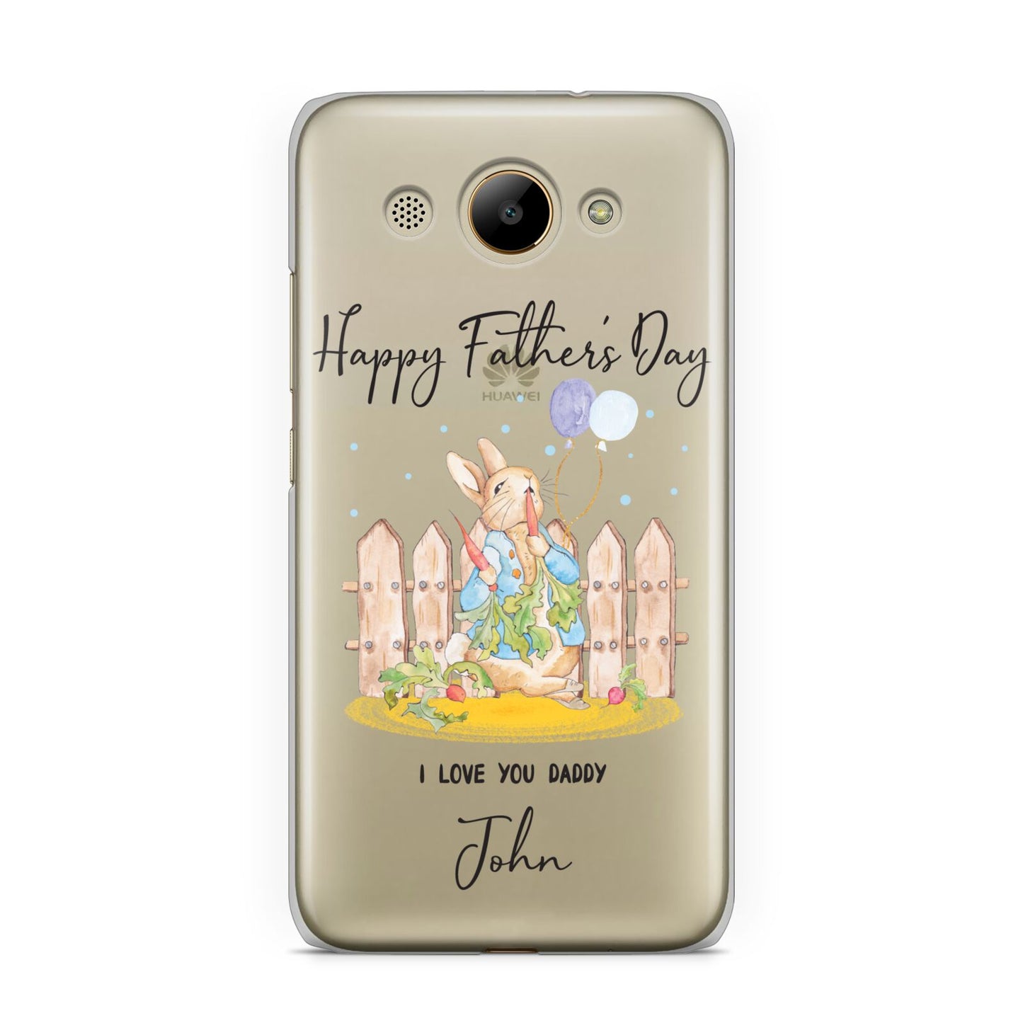 Custom Father s Day Rabbit Huawei Y3 2017