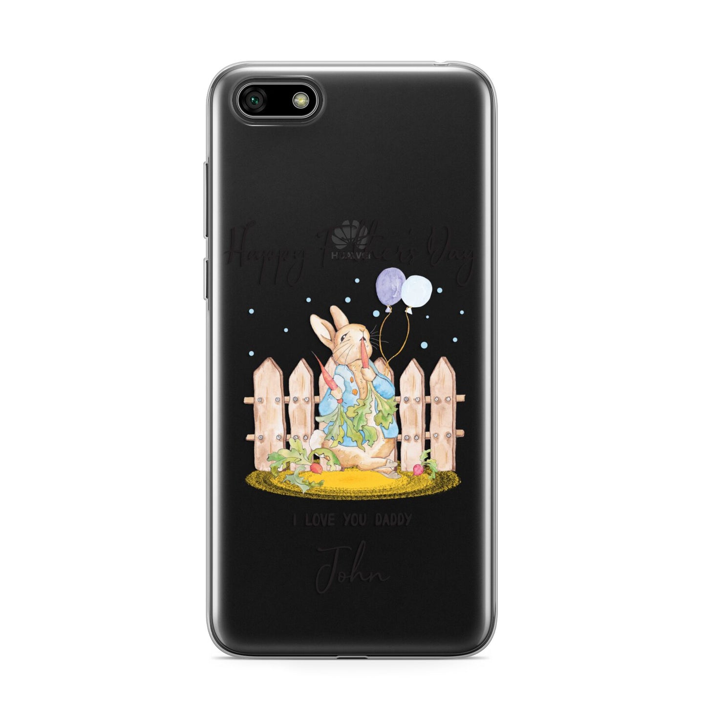 Custom Father s Day Rabbit Huawei Y5 Prime 2018 Phone Case