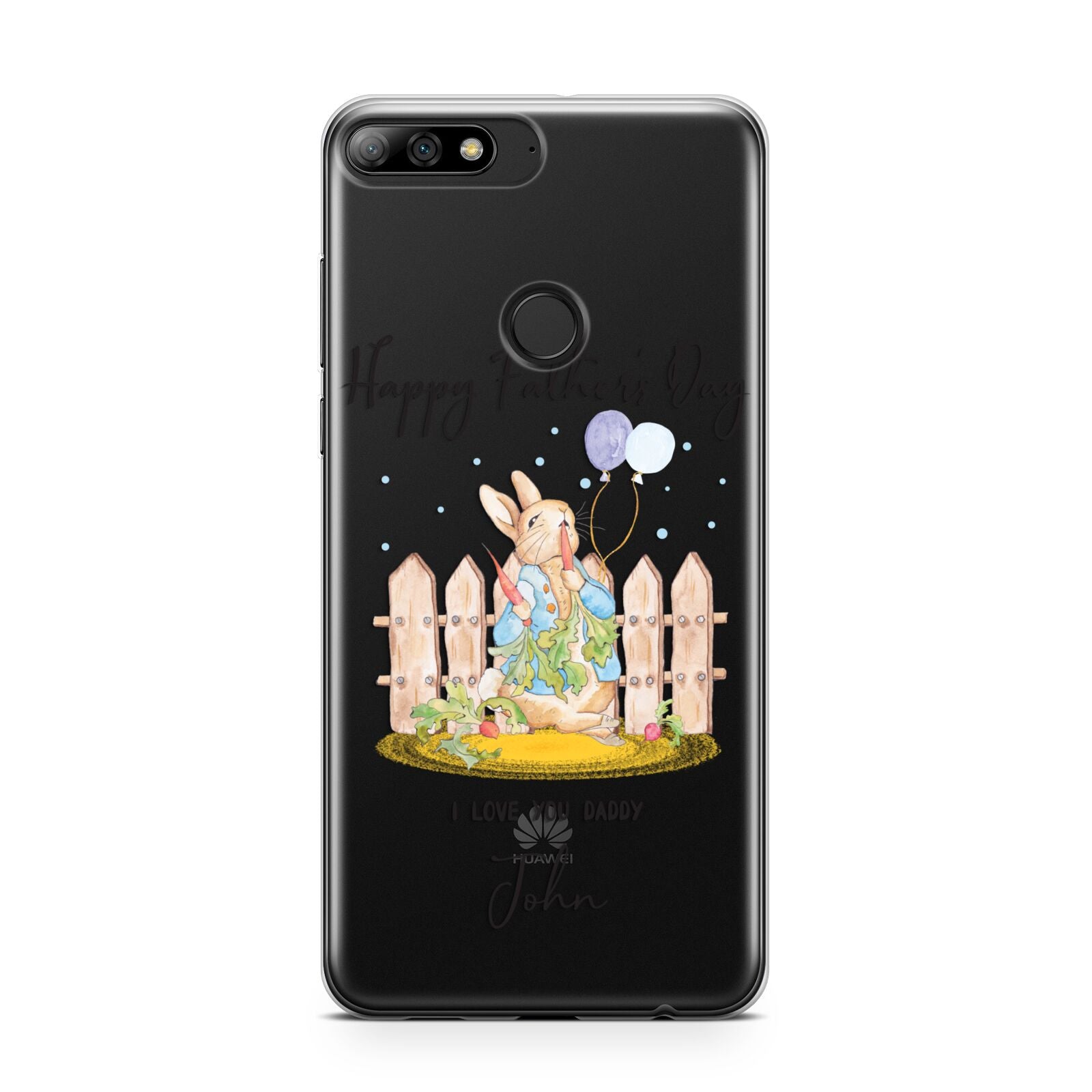 Custom Father s Day Rabbit Huawei Y7 2018