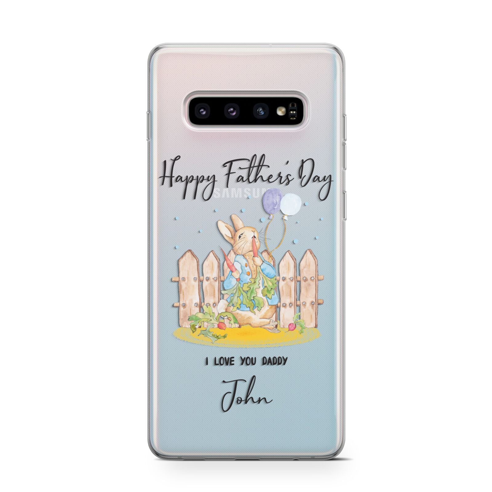 Custom Father s Day Rabbit Protective Samsung Galaxy Case