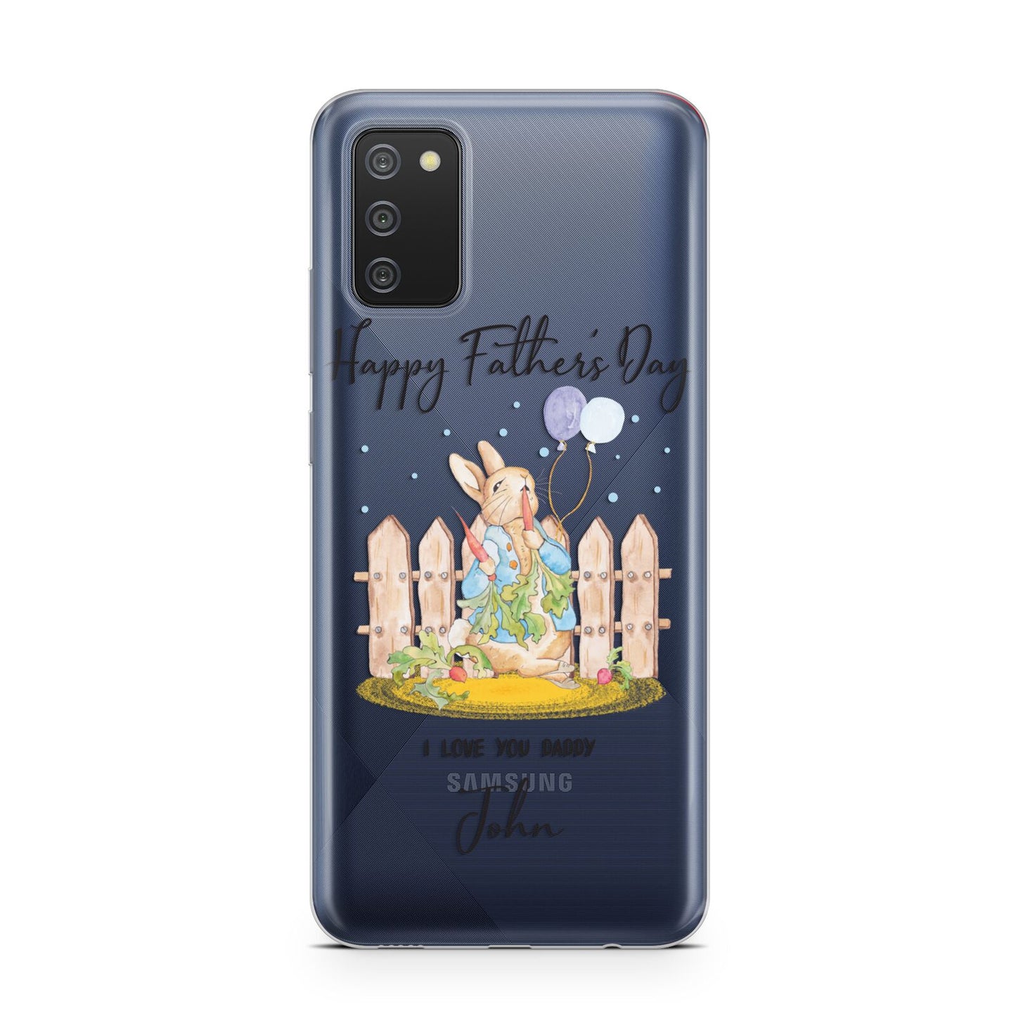 Custom Father s Day Rabbit Samsung A02s Case