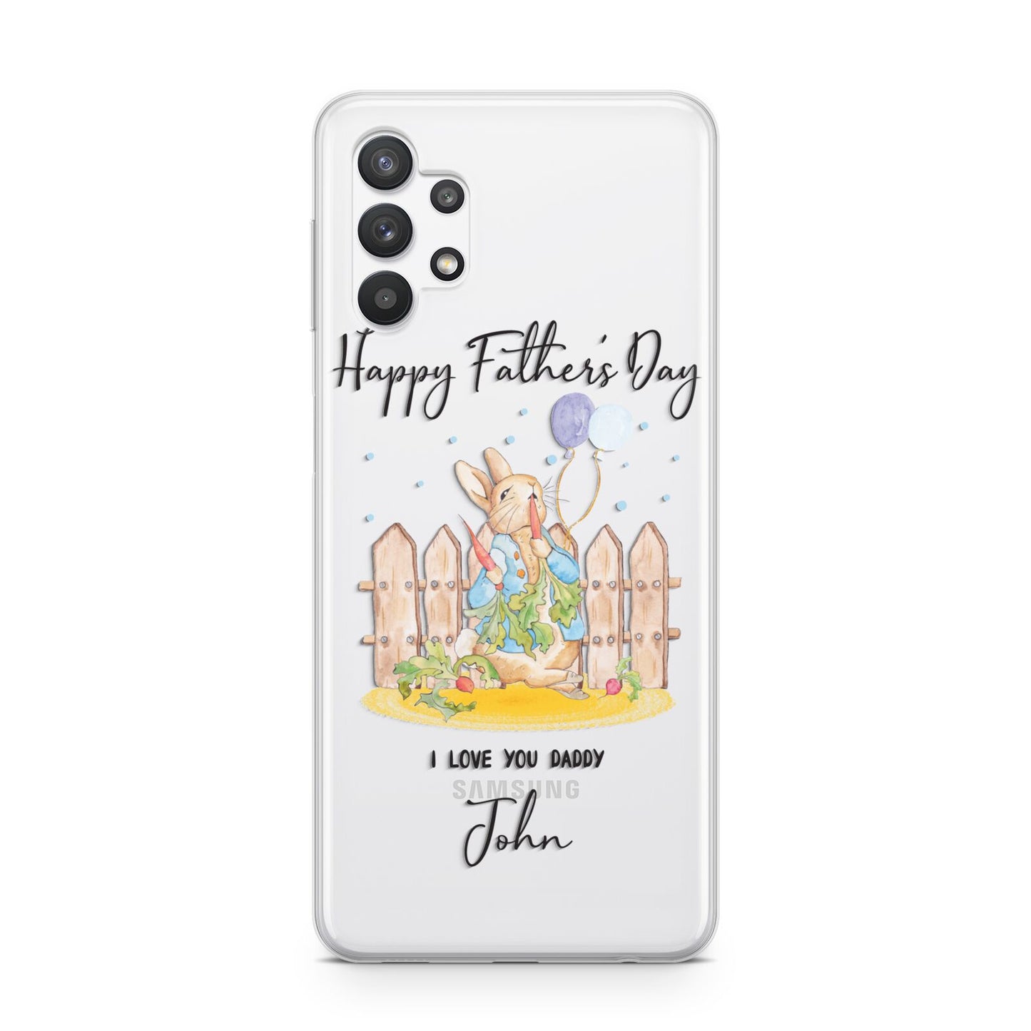Custom Father s Day Rabbit Samsung A32 5G Case