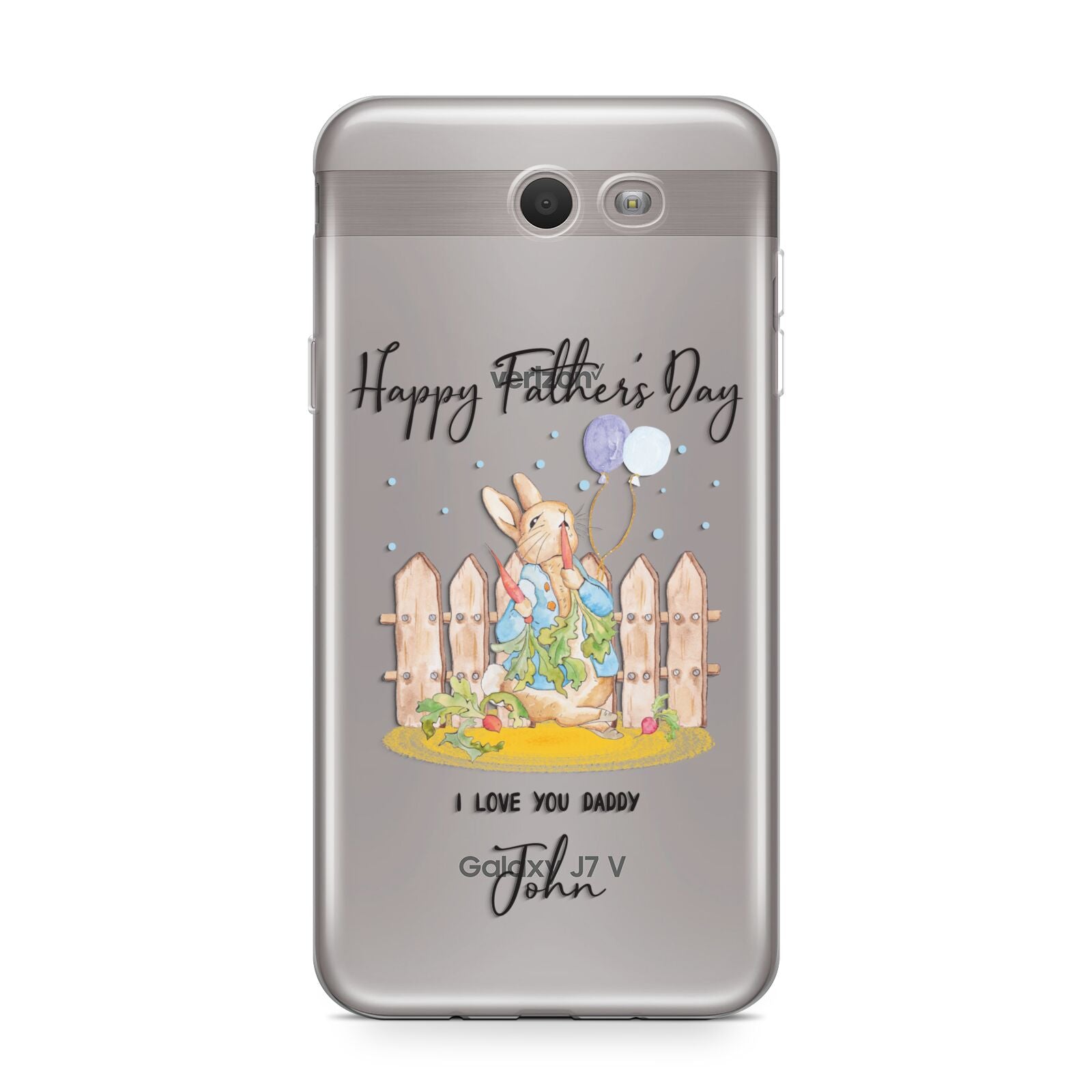 Custom Father s Day Rabbit Samsung Galaxy J7 2017 Case