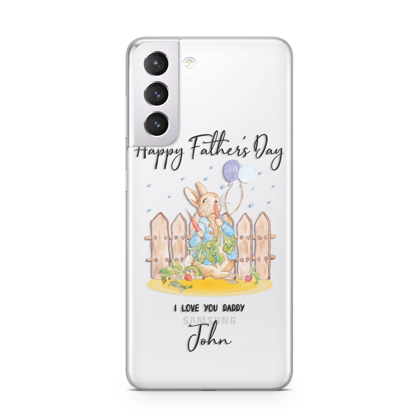 Custom Father s Day Rabbit Samsung S21 Case