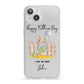 Custom Father s Day Rabbit iPhone 13 Clear Bumper Case