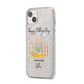 Custom Father s Day Rabbit iPhone 14 Plus Glitter Tough Case Starlight Angled Image