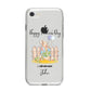 Custom Father s Day Rabbit iPhone 8 Bumper Case on Silver iPhone
