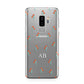 Custom Floral Samsung Galaxy S9 Plus Case on Silver phone