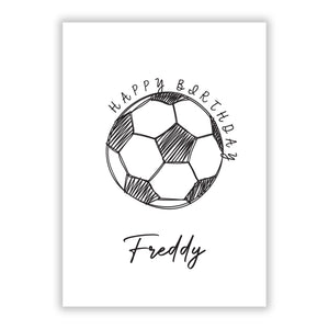 Custom Football Greetings Card