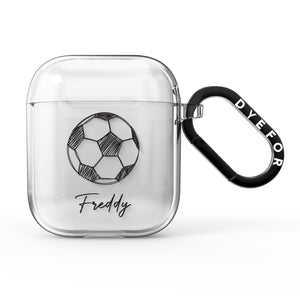 Custom Football AirPods Case