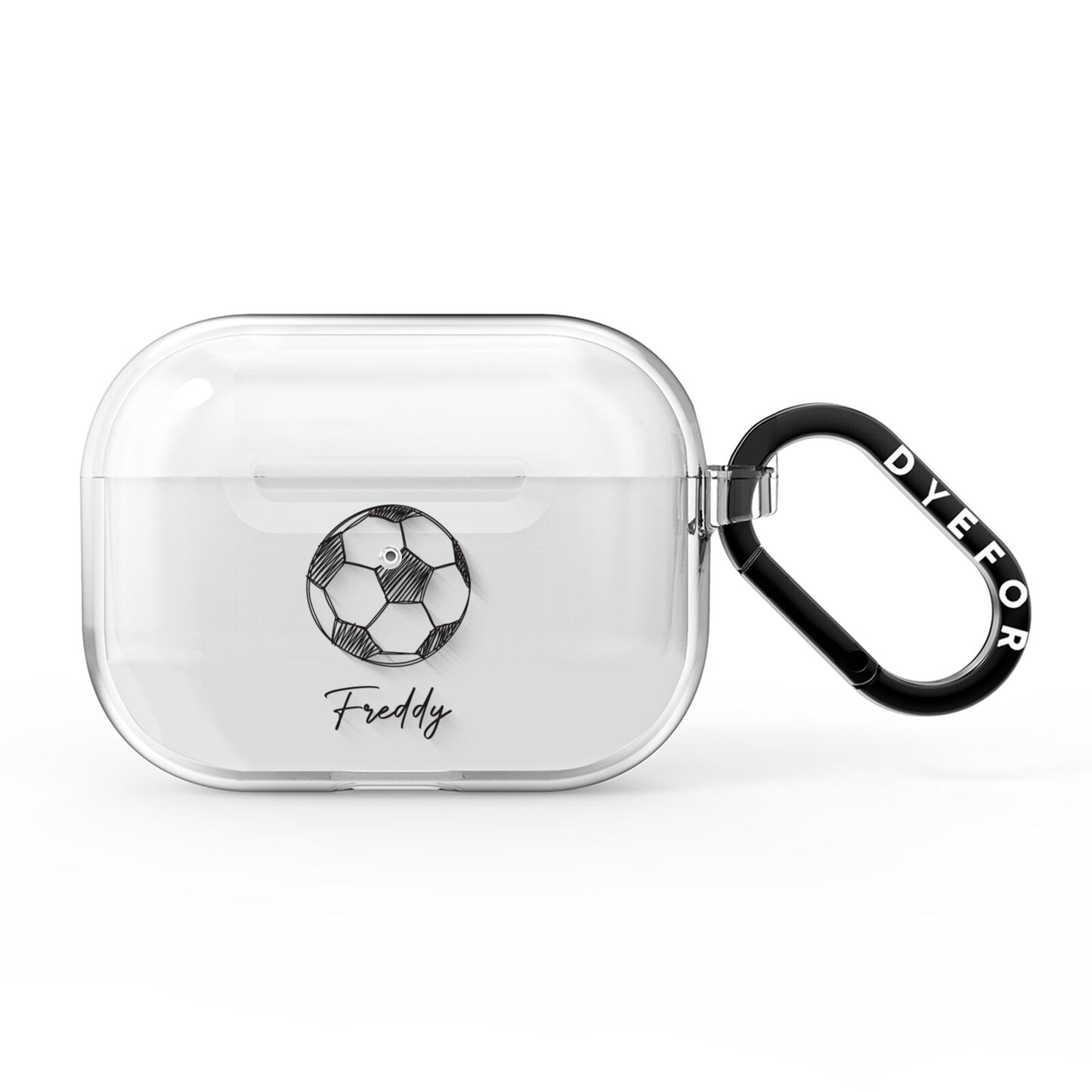 Custom Football AirPods Pro Clear Case