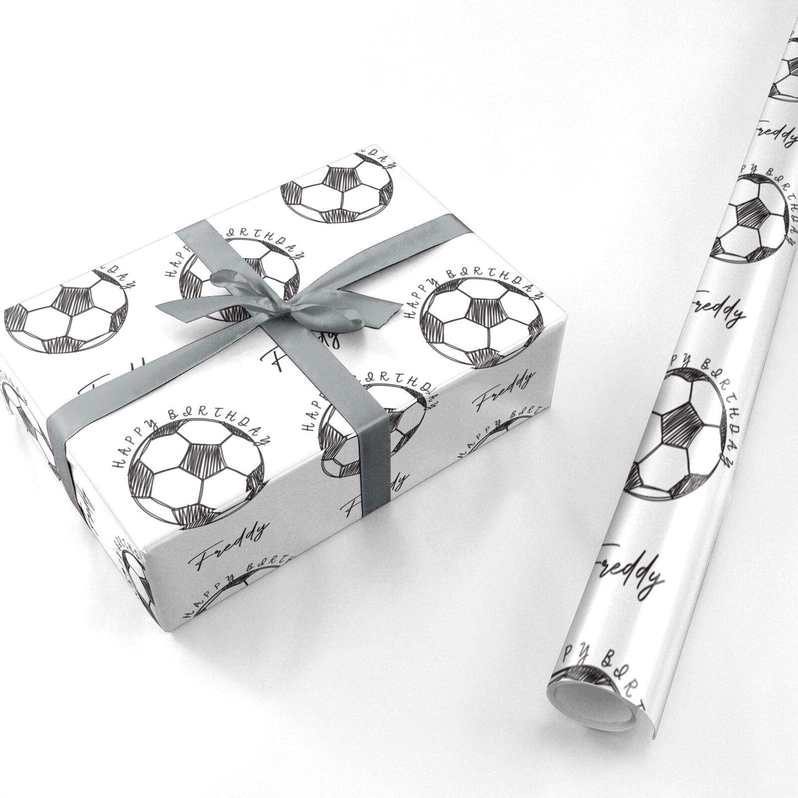 Custom Football Personalised Wrapping Paper