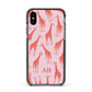 Custom Giraffe Apple iPhone Xs Impact Case Black Edge on Black Phone
