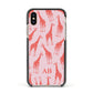 Custom Giraffe Apple iPhone Xs Impact Case Black Edge on Gold Phone