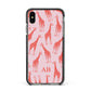 Custom Giraffe Apple iPhone Xs Max Impact Case Black Edge on Black Phone