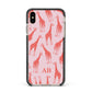 Custom Giraffe Apple iPhone Xs Max Impact Case Black Edge on Gold Phone