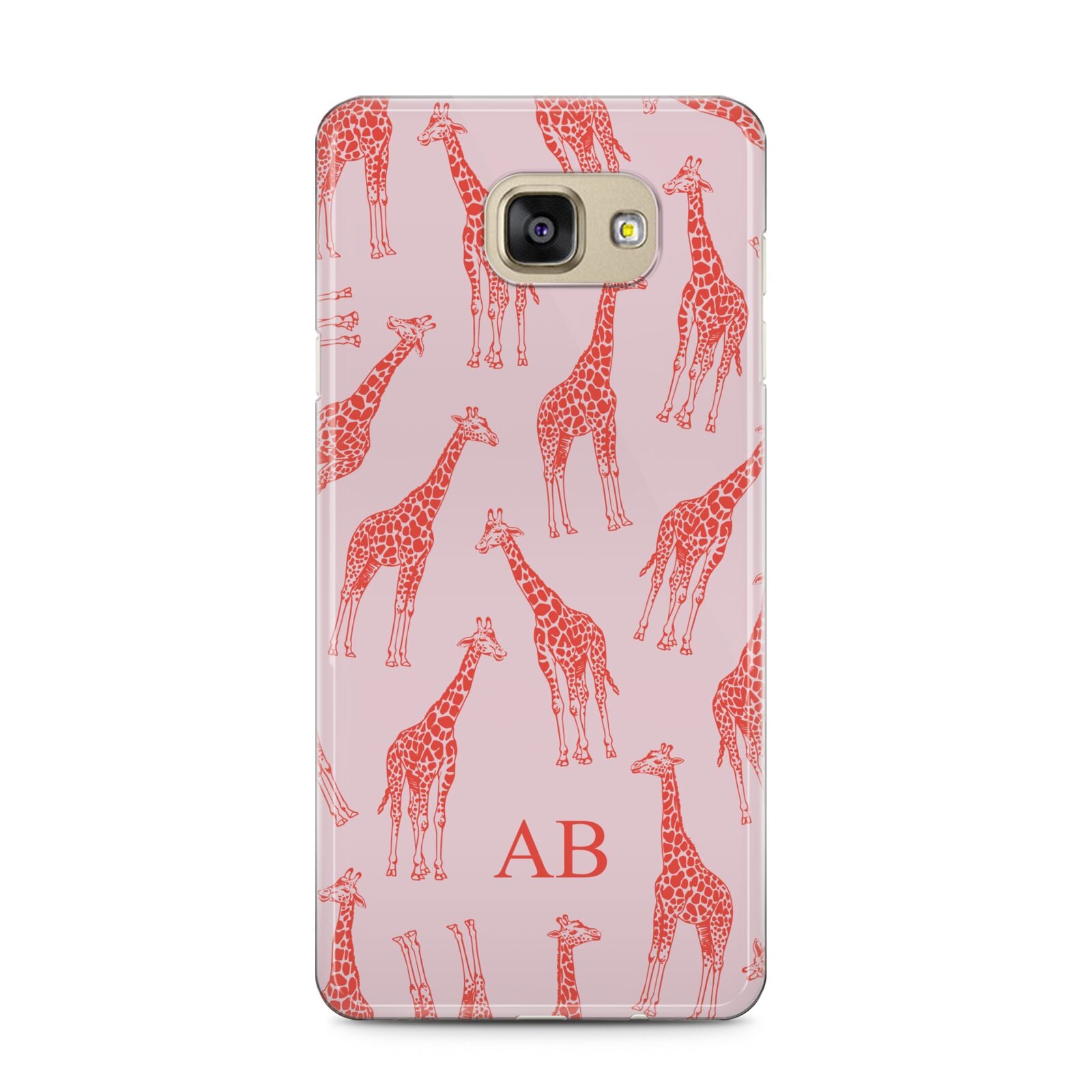 Custom Giraffe Samsung Galaxy A5 2016 Case on gold phone