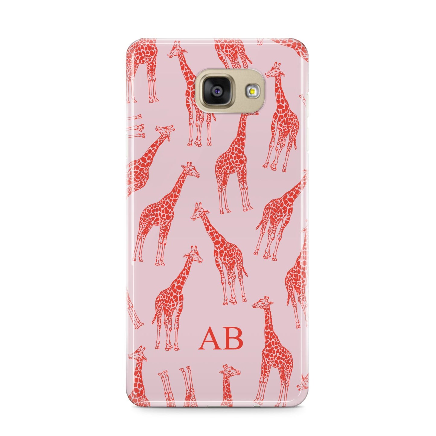 Custom Giraffe Samsung Galaxy A9 2016 Case on gold phone