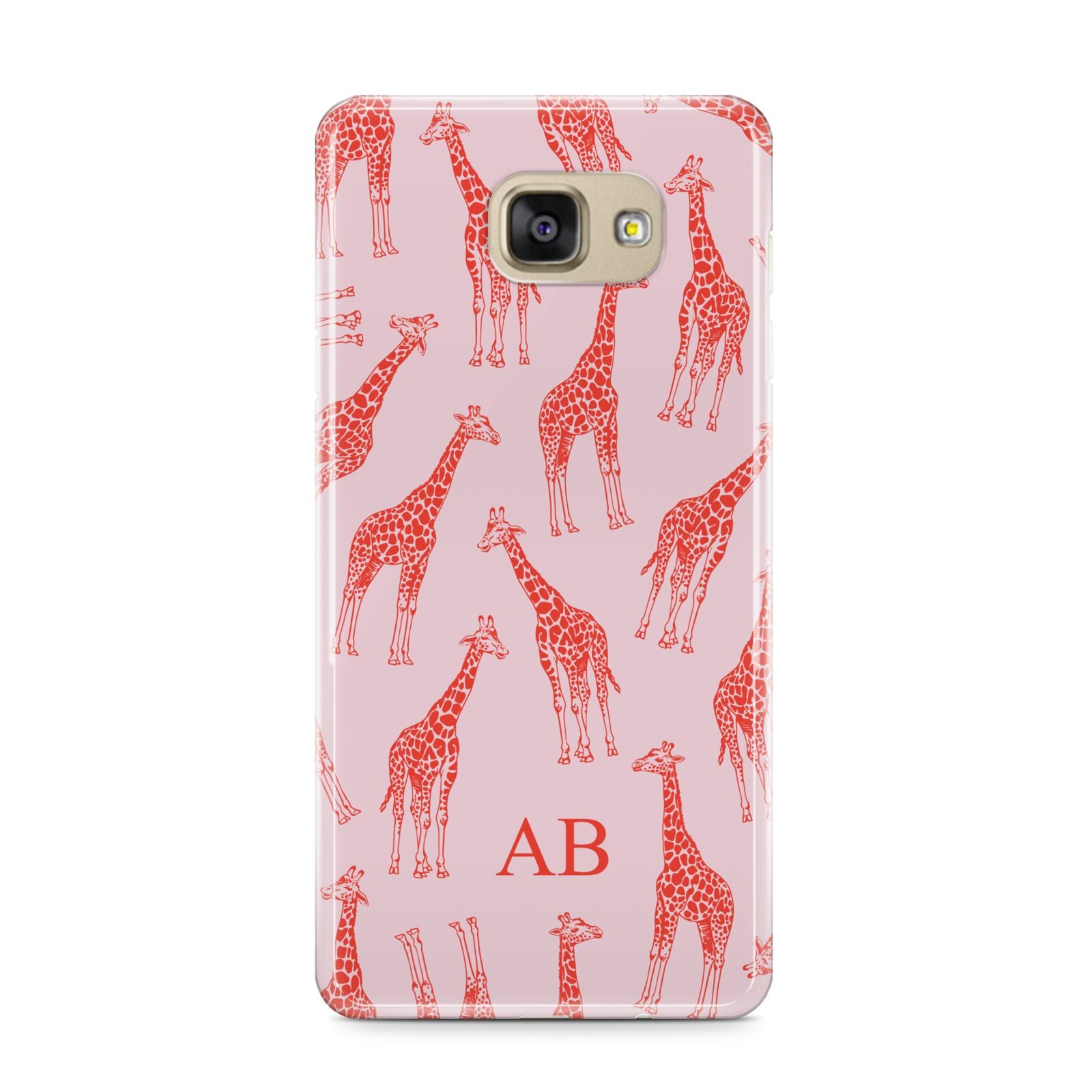 Custom Giraffe Samsung Galaxy A9 2016 Case on gold phone