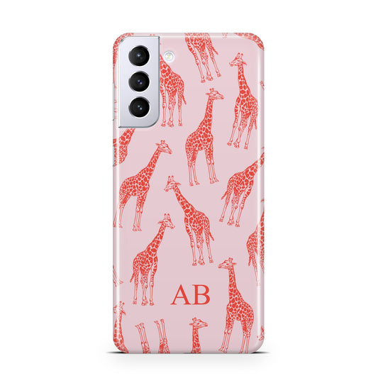 Custom Giraffe Samsung S21 Plus Phone Case