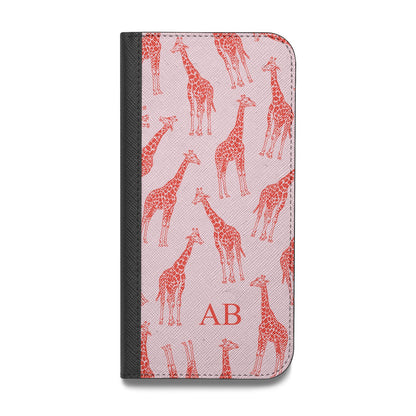 Custom Giraffe Vegan Leather Flip Samsung Case