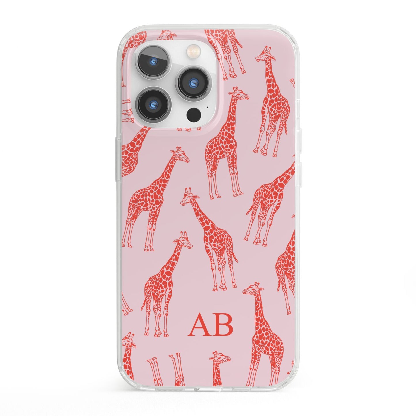 Custom Giraffe iPhone 13 Pro Clear Bumper Case