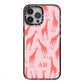 Custom Giraffe iPhone 13 Pro Max Black Impact Case on Silver phone