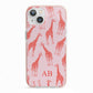 Custom Giraffe iPhone 13 TPU Impact Case with Pink Edges