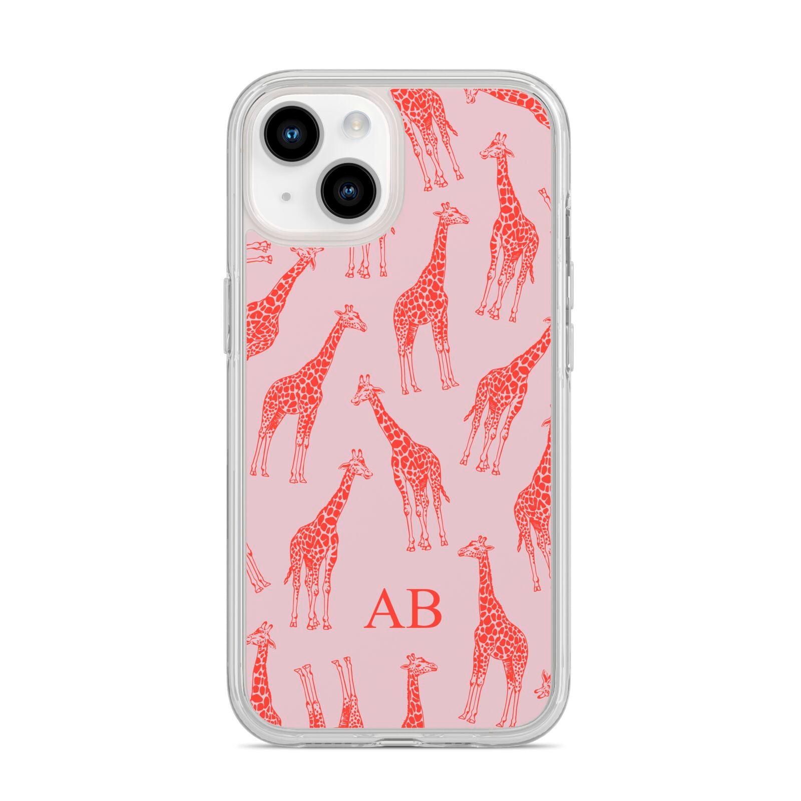 Custom Giraffe iPhone 14 Clear Tough Case Starlight