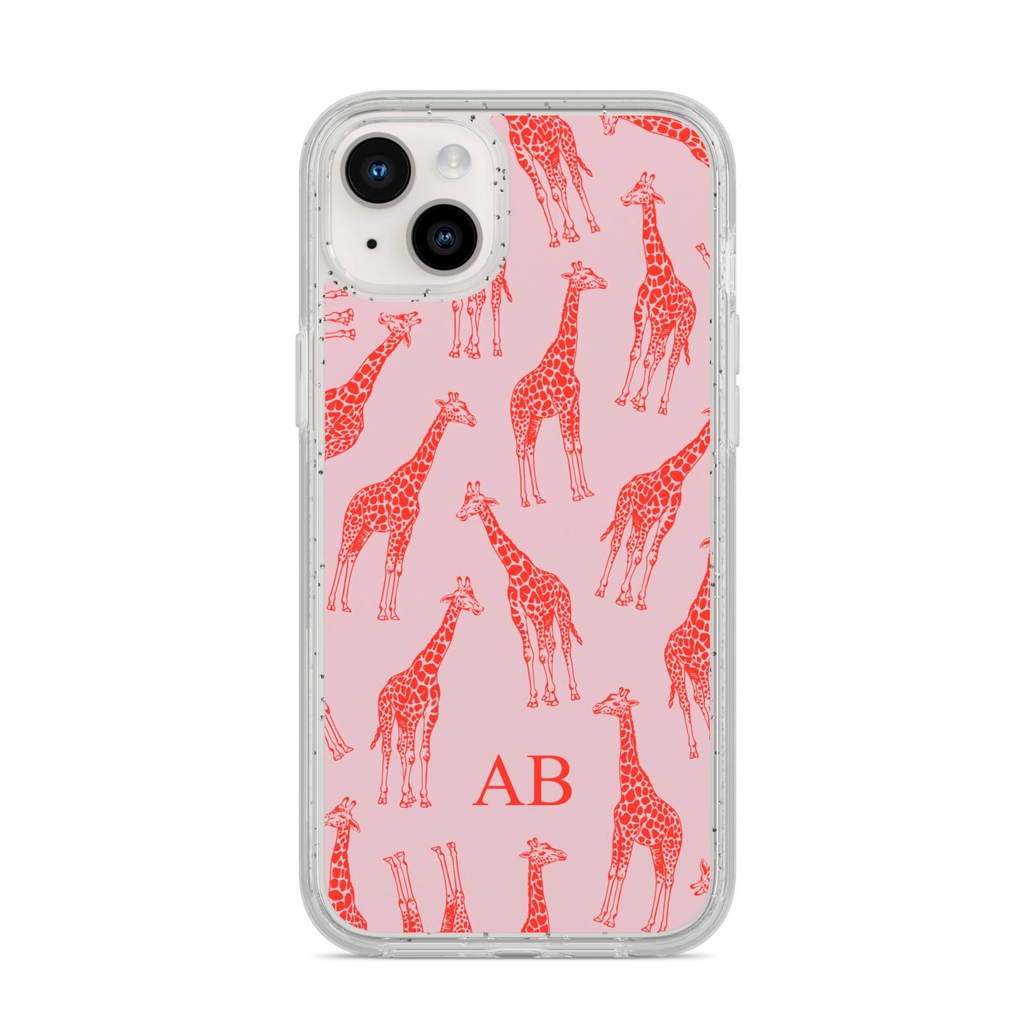 Custom Giraffe iPhone 14 Plus Glitter Tough Case Starlight