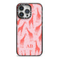 Custom Giraffe iPhone 14 Pro Max Black Impact Case on Silver phone