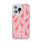 Custom Giraffe iPhone 14 Pro Max Glitter Tough Case Silver