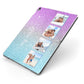 Custom Glitter Photo Apple iPad Case on Grey iPad Side View