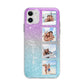 Custom Glitter Photo Apple iPhone 11 in White with Bumper Case