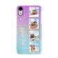 Custom Glitter Photo Apple iPhone XR White 3D Snap Case