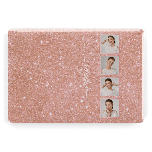 Custom Glitter Photo Strip Apple MacBook Case