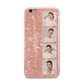 Custom Glitter Photo Strip Apple iPhone 6 Plus 3D Tough Case