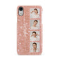Custom Glitter Photo Strip Apple iPhone XR White 3D Snap Case
