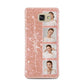 Custom Glitter Photo Strip Samsung Galaxy A7 2016 Case on gold phone