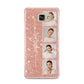 Custom Glitter Photo Strip Samsung Galaxy A9 2016 Case on gold phone