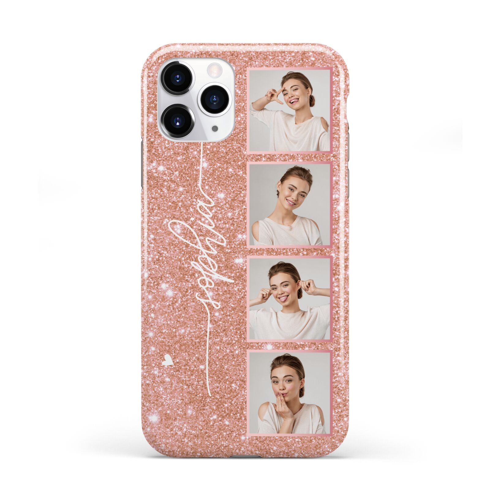 Custom Glitter Photo Strip iPhone 11 Pro 3D Tough Case