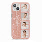 Custom Glitter Photo Strip iPhone 13 TPU Impact Case with Pink Edges