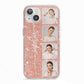 Custom Glitter Photo Strip iPhone 13 TPU Impact Case with White Edges